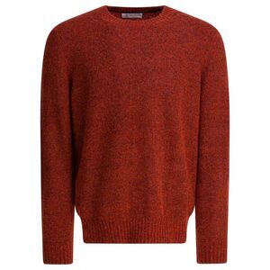BRUNELLO CUCINELLI Men's Textured Crewneck Sweater Men RED Sweaters & Cardigans